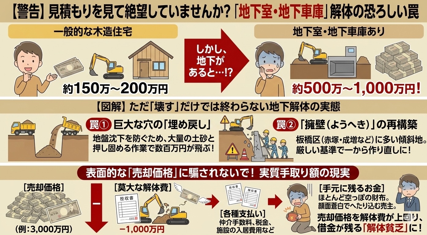 板橋区の地下室売却・地下車庫の解体費用で後悔しない売却戦略 